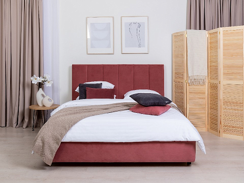 Кровать Oktava - Кровать в лаконичном дизайне в обивке из мебельной ткани или экокожи.